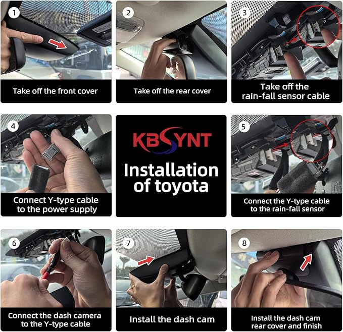 Front 4K & Rear 1080P Dash Cam for Toyota Sienna 2021 2022 2023 2024 2025 2026 LE Limited XLE Platinum XSE (XL40),OEM-Style,Built-in WiFi & APP,Loop Recording,G-Sensor,128GB