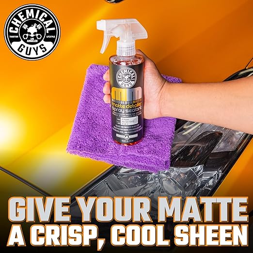 Chemical Guys Meticulous Matte Finish Detailer and Spray Sealant – Quick Detailer Spray for Satin and Matte Surfaces – Safe for Vinyl Wraps on Cars, Trucks & SUVs, 16 oz