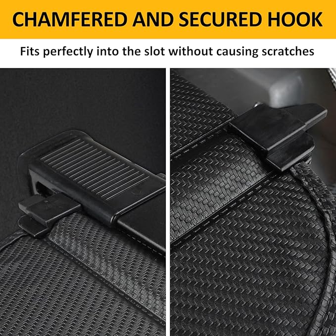 Falafa Trunk Cargo Cover for Toyota 4Runner 2010-2024, Retractable Cargo Cover with Carbon Fiber Texture Ends, Trunk Shade Shield Rear Security Cover for 4Runner Accessories
