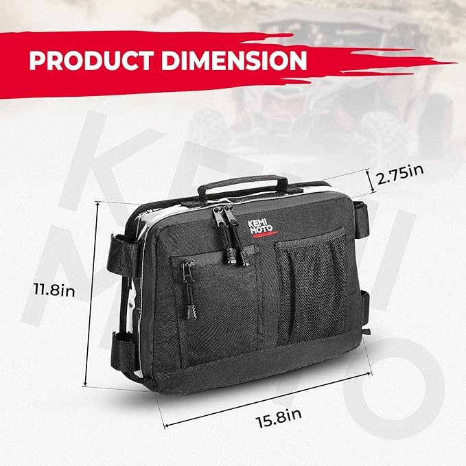 KEMIMOTO X3 Overhead Roof Storage Bag Compatible with 2017-2025 Can Am Maverick X3 Max RS DS Turbo R 715004275