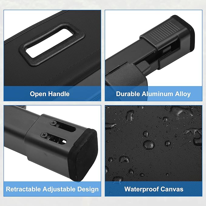 X AUTOHAUX Retractable Cargo Cover for Hyundai Tucson 2022-2024 Waterproof Non Slip SUV Rear Trunk Shielding Shade Black