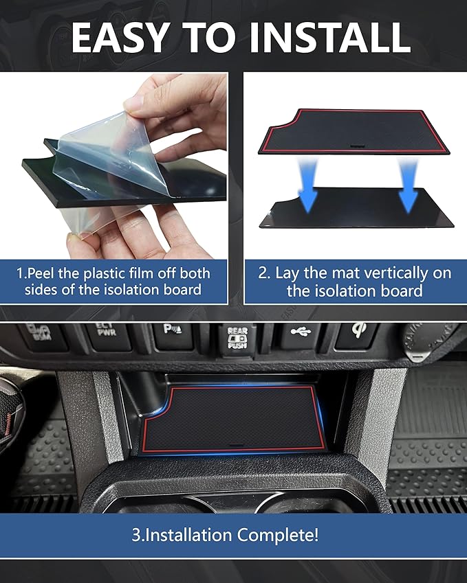 Wireless Charger Insert Protective Pad for 2016-2023 Toyota Tacoma Accessories, Non-Slip & Anti-Dust & Prevent Overheating Center Console Cover Protector for Tacoma Interior Accessories