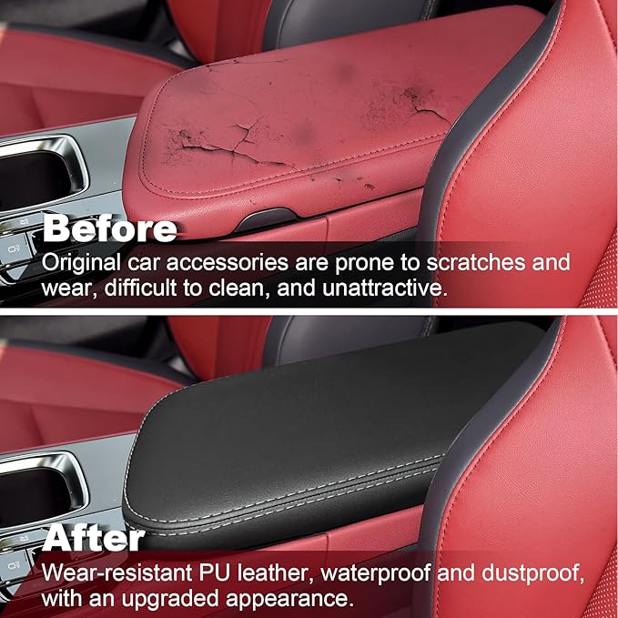Center Console Cover for Lexus NX NX250/NX350/NX350h/NX450h+ 2022 2023 2024 2025 Car Accessories Interior Arm Rest Cover Armrest Box Cushion Pad Automotive Accessory PU Leather Waterproof