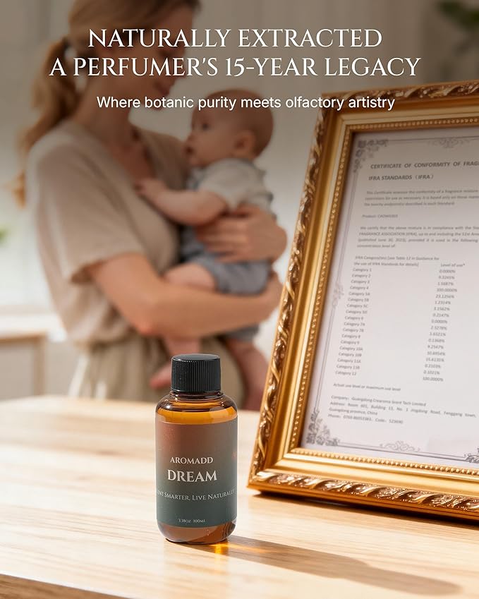 AROMADD Dream Diffuser Oil Inspired by Luxury Hotel Scent 3.38 Fl Oz (100ml), Aroma Diffuser & Hotel Fragrance Diffuser Oil, Essential Oil Diffuser for Aromatherapy, Long-Lasting