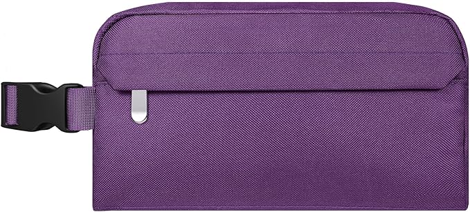 Small Insulated Snack Bag Lunch Bag for Kids Lunch Box for Women/Men, Collapsible [3L/5-Can] Reusable Lunch Bag Cooler Bag for Bottle with Handle Buckle for Work/School/Travel, Purple
