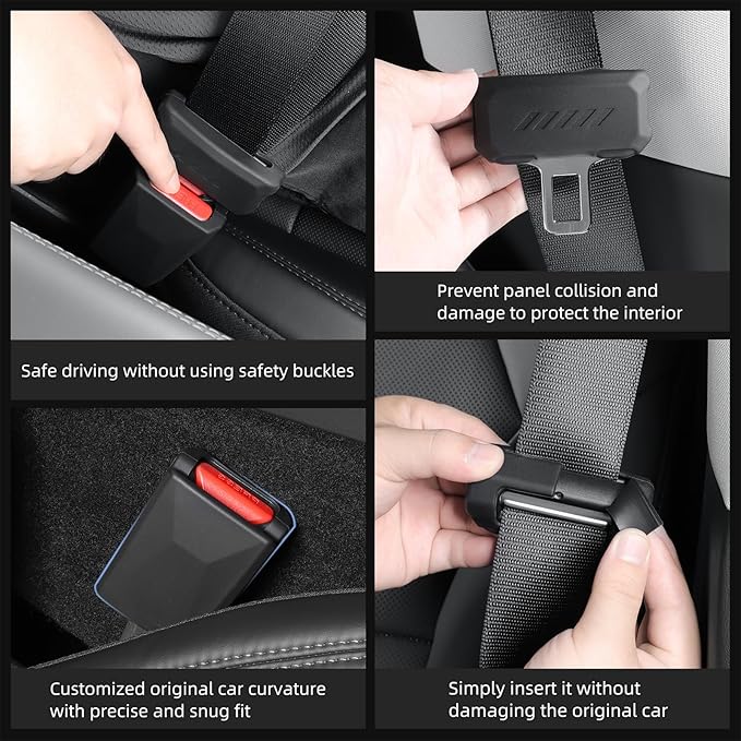LUCKEASY Organizer for Tesla Model Y Juniper 2025+ Rear Trunk Storage Bins|Wireless Charging Pad|Seat Belt Buckle|Key Card|Center Mat|Glove Box Hook|Seat Hooks|Gear Shift|Door Lock Buckles|Cup Holder