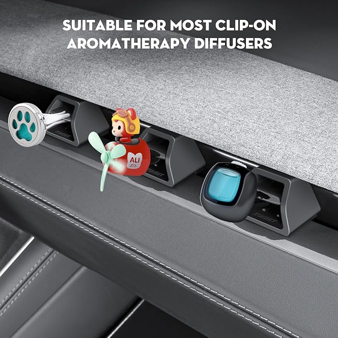 1PC Air Freshener Adapter for Tesla New Model Y Juniper, Car Vent Clip for Tesla 2025-2026 Model Y Juniper & 2024-2026 Model 3 Highland Accessories (Air Freshener not Included)