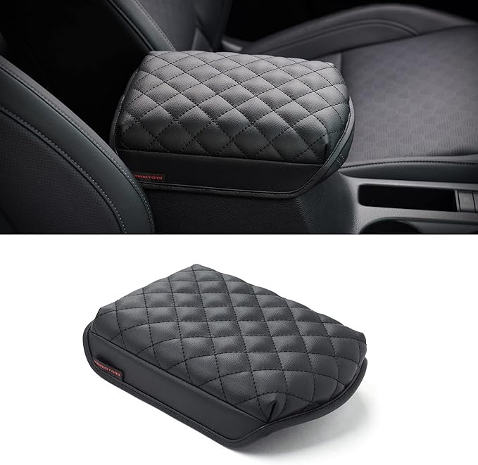 KMMOTORS Seltos(2020~2025) Center Console Cover, Armrest Cushion, Console Protector, Vegan Leather, Seltos Accessories
