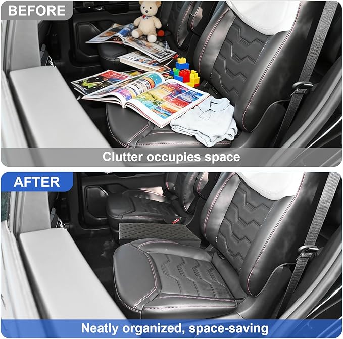 Seat Aisle Storage Box Compatible with Ford Explorer 6-Passenger Models, Backseat Box Console Organizer for Children's Toys, Travel Dual Storage, for Ford Explorer ST XLT Accessories 2020-2025