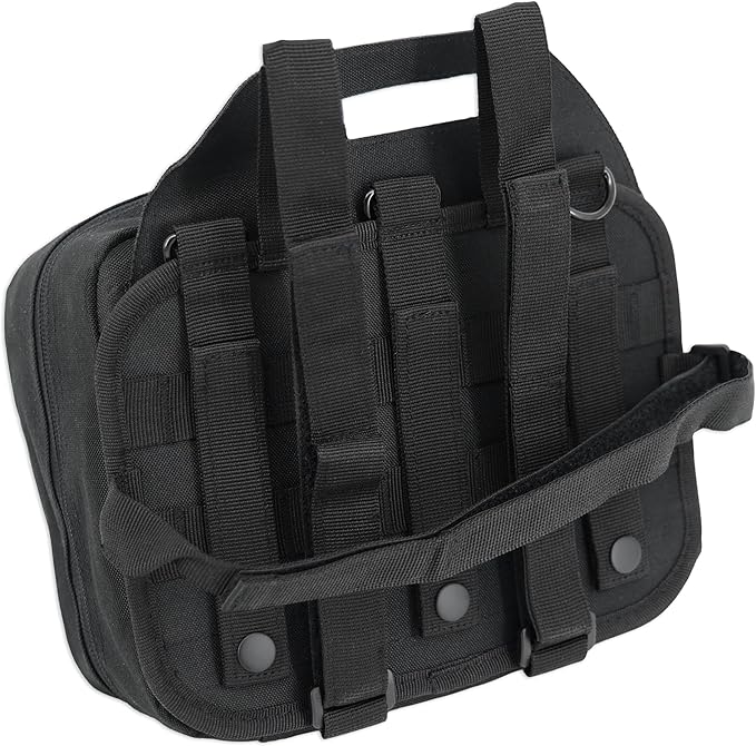 Lightning X Premium Rip-Away Individual First Aid Kit for Vehicle Head Rest - Stealth Black