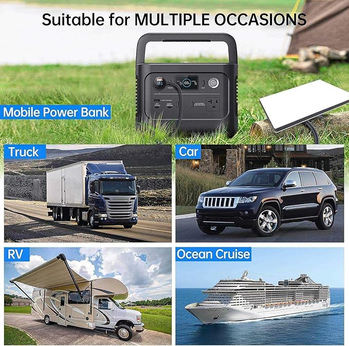 Car Charger for Starlink Mini, 3-in-1 DC Power Cable with 10FT Cord, 12V-48V Cigarette Lighter Adapter, 140W USB-C + 35W USB-A, Digital Voltage Display, for Car/RV/Boat