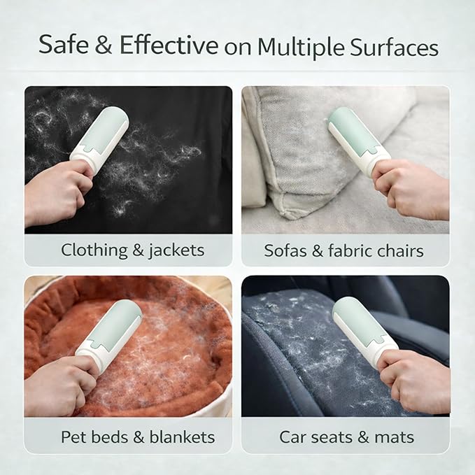 Pet Hair Remover Roller- Pet Hair Removal Tool with Strong Grip for Effortless Cleaning- Pet Hair Roller Lifts Fur from Clothes, Furniture & Car- Keep Your Home Fur-Free with Easy Cat Hair Lint Roller