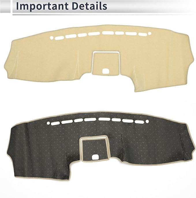 Interior Dash Cover for Hyundai Santa Fe 2007-2012 Non-Slip Dashboard Carpet Mat Polyester Silicone