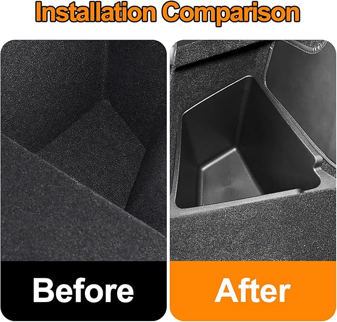 Custom Fit Trunk Storage Bins for Tesla Model Y Juniper 2025-2026 - Rear Cargo Organizer with Lids - TPE Waterproof & Odorless Car Interior Accessories