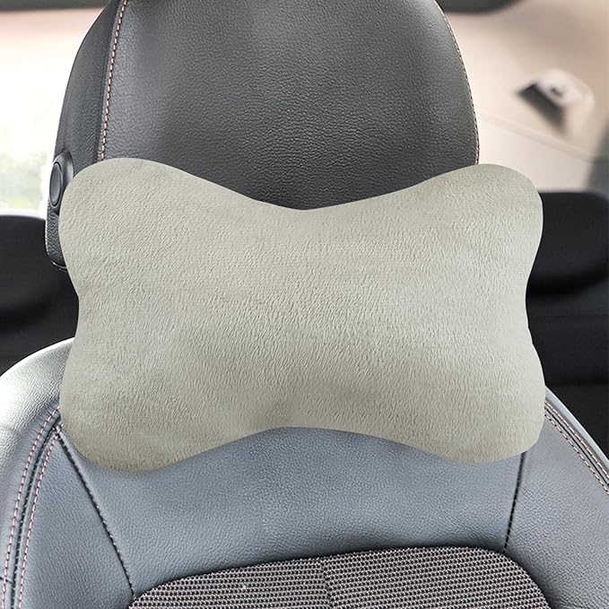 2PCS Car Headrest Pillow,Soft & Comfortable Car Neck Pillow for Driving Fatigue Relieve,All-Season Universal Cars Head Rest Pillows Automotive Interlor Accessorles for Cars (Gray/2PCS)