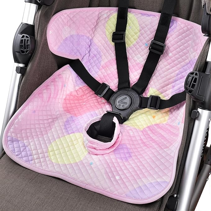 Piddle Pad Car Seat Liner, Waterproof Soft Car Seat Protector for Potty Training, Travel-Friendly Baby Toddler Carseat Cover, Machine Washable Liner for Spills, Potty Accidents (Pink)