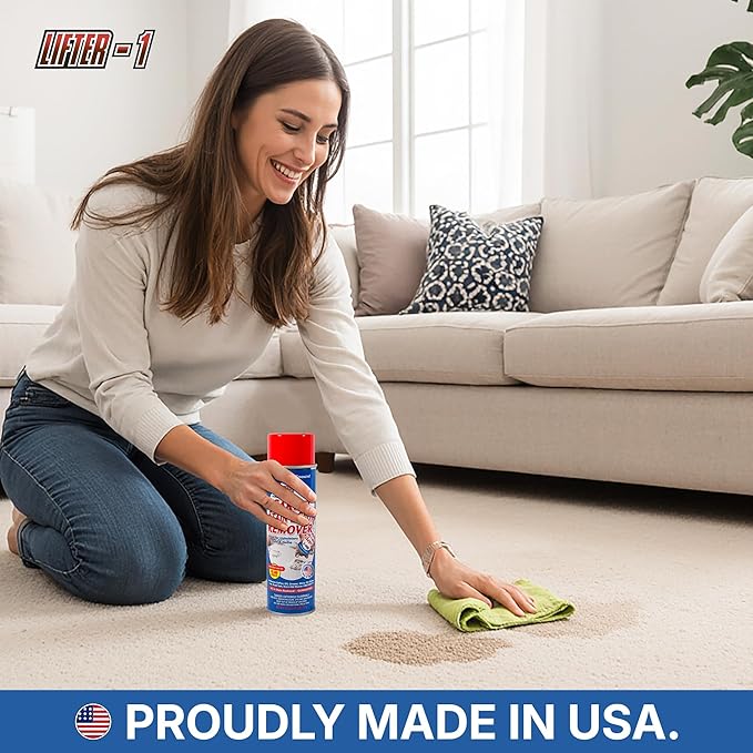 Carpet Spot Remover, Stain and Red wine Remover and Spot Treatment for Oil, Grease, Urine, Cleaning Performance for Rugs, Upholstery, Fabrics Pack of 6