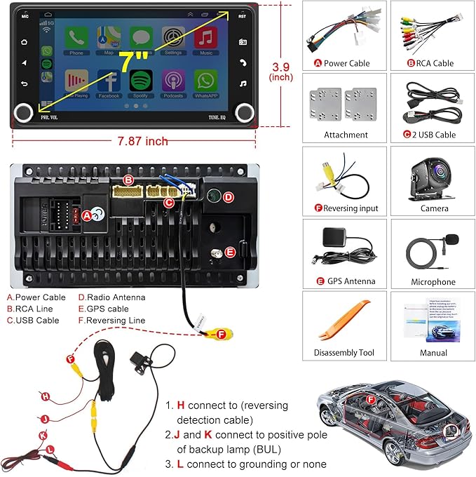Android 13 Car Radio for Scion FR-S 2013-2016,tC 2005-2016, xB 2004-2015, xD 2008-2014,Support Carplay& Android Auto, Bluetooth&Voice Control, 4GB+64GB 7 Inch IPS Touch Screen