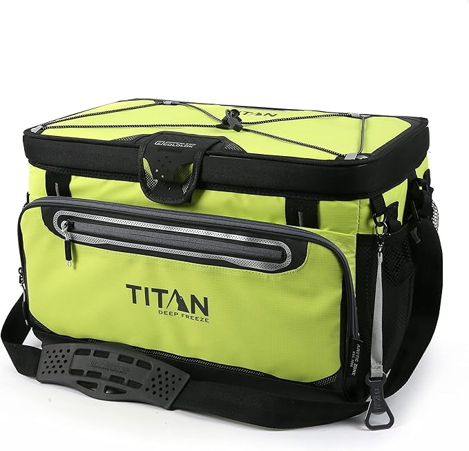 Titan by Arctic Zone Deep Freeze Cooler - Zipperless Hardbody Cooler - Deep Freeze Insulation, HardBody Liner, and SmartShelf