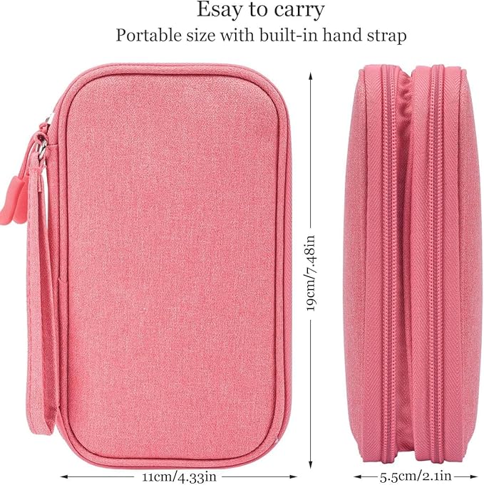 Electronic Organizer Travel USB Cable Accessories Bag/Case,Waterproof for Power Bank,Charging Cords,Chargers,Mouse,Earphones Flash Driver