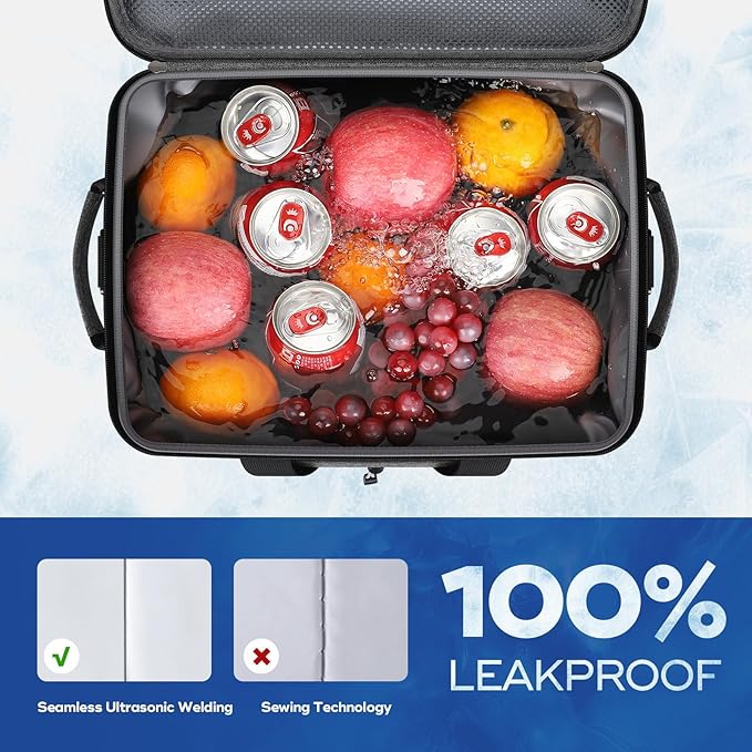 Maelstrom Soft Sided Cooler Bag, 30/40 Can Collapsible Insulated Ice Chest, Large Leakproof Portable Storage for Camping, Travel, Kayaking & Beach
