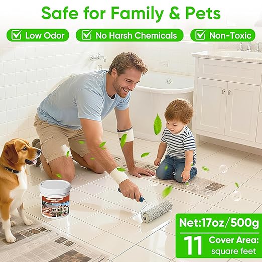 Transparent Waterproof Sealant 17oz - Invisible Protective Coating for Roof, Bathroom Tile & Walls, Indoor/Outdoor Waterproof Solution