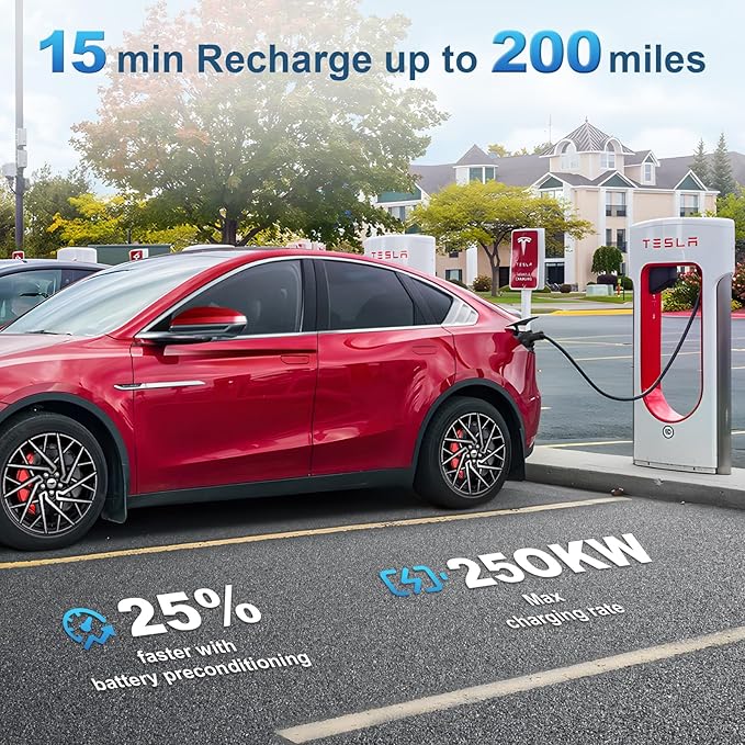 Electric Vehicle Charging Adapter Compatible with Tesla Supercharger, Fit for Rivian,Ford,GM EVs for Tesla Supercharger to CCS1 Charger Adapter, Max 500A 1000V Fast Charge