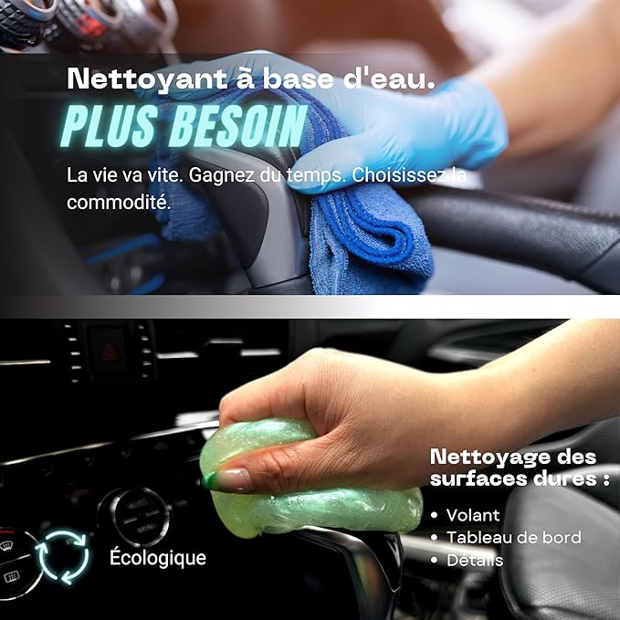 Magic Spruce Car Cleaning Gel Detailing Putty Interior Cleaner 2 Pack Car Slime Pc Laptop Computer Detail Tools Cleaning Accessories Stocking Stuffers for Men Women for Gifts for Men Women