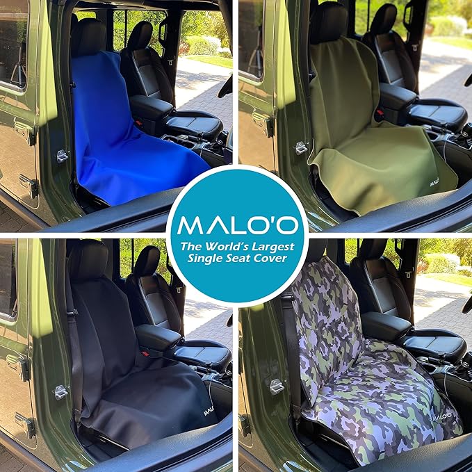 Malo’o SeatGuard Waterproof Car Seat Cover, Neoprene Universal Seat Protector for Trucks and Cars, Heavy Duty Seat Cover for Sports Gear, Dogs and Wet Clothing, Hawaiian