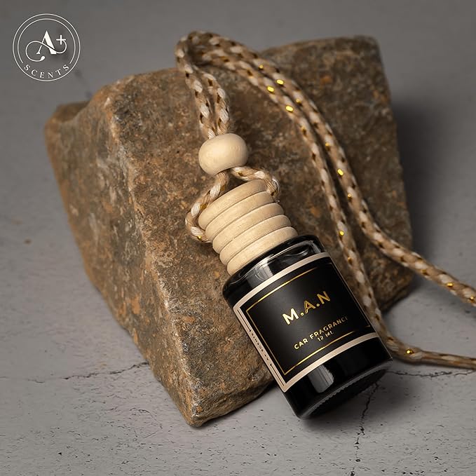 M.A.N Car Hanging Diffuser, Your Car will Smell Like the Sexiest Man Alive! - 12ml, Hanging Air Freshener for Automobile and Home - Lasts up to 60 days - Luxury Perfume | A+ Scents