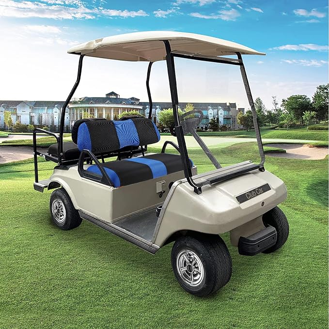 4 Passenger Golf Cart Seat Covers for Club Car DS Golf Carts OME Ordinary Seats, DS Golf Cart Seat Cover Front and Rear/Back, Washable Seat Cover