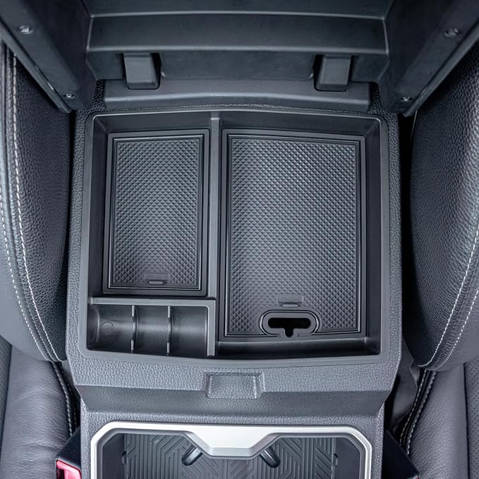 JKCOVER 2PCS Center Console Organizer Compatible with 2024 2025 2026 Toyota Tacoma(4th Gen) Center Console Tray and Divider Storage Accessories
