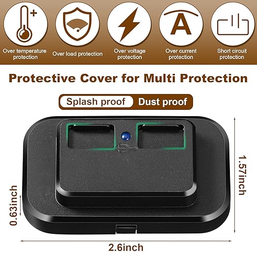 Frienda 6 Pieces 12V USB Automotive USB Panel Mount 12V USB Outlet Multi Switch Panel Car Outlet Socket Power Dual Port 12V 24V Quick Car Port for Cars Bus ATV RV Boat Truck, 3.1 A