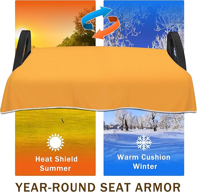 YOKYHOM Golf Cart Seat Covers for 2/4-Seater, Microfiber Seat Towel Blanket, Keeps Seats Cool, Clean & Comfortable, Fits EZGO, Club Car, Yamaha, 51"x31"