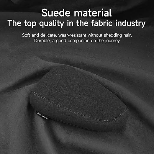 Alcantane style car leg knee pads memory foam car center console knee cushions car leg pads protect knee and leg elbow pads car copilot Universa version (Black line right leg pad)