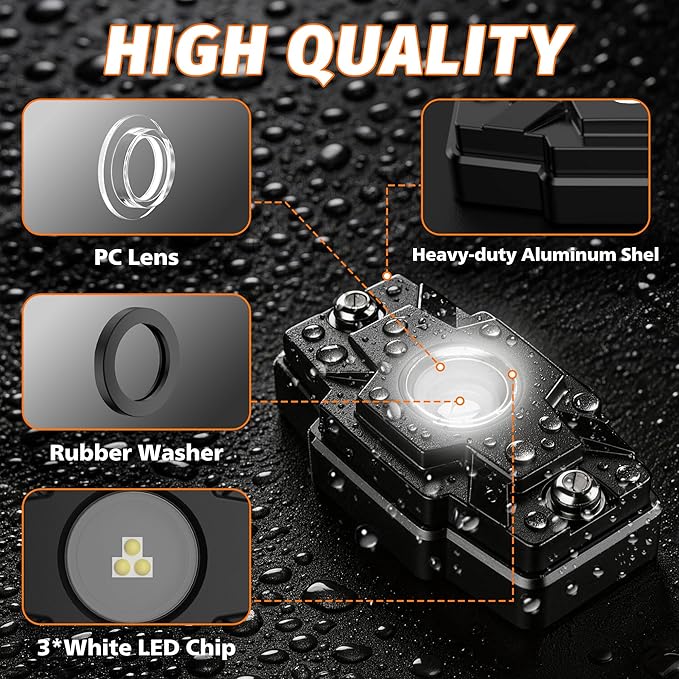 LED Rock Lights Trail Rig Lamp Rocklights 6500K Pure White LED Neon Underglow Lights IP68 Waterproof 9-24V for Off Road Truck Golf Carts ATV UTV SUV SXS RV Motorcycle Boat (4 Pods)