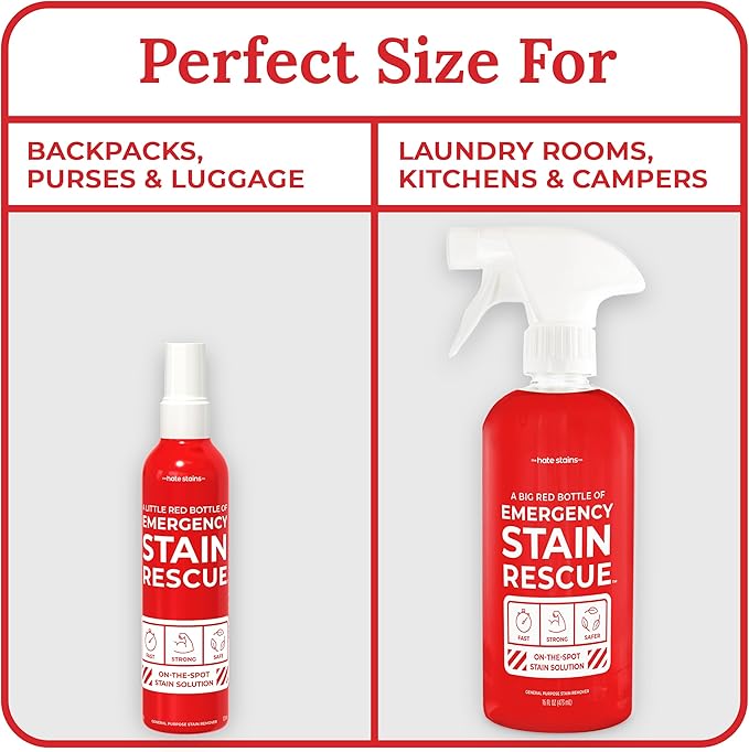 Emergency Stain Rescue Stain Remover Spray - Carpet Cleaner Spray - Wine & Coffee Stain Removal - 16 Count Pack of 1