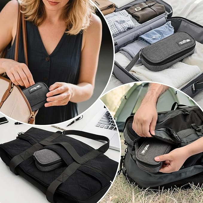 apollo walker Insulin Cooler Travel Case Diabetic Medication Cooler with Ice Packs and Insulation Liner insulin cooler travel case tsa approved