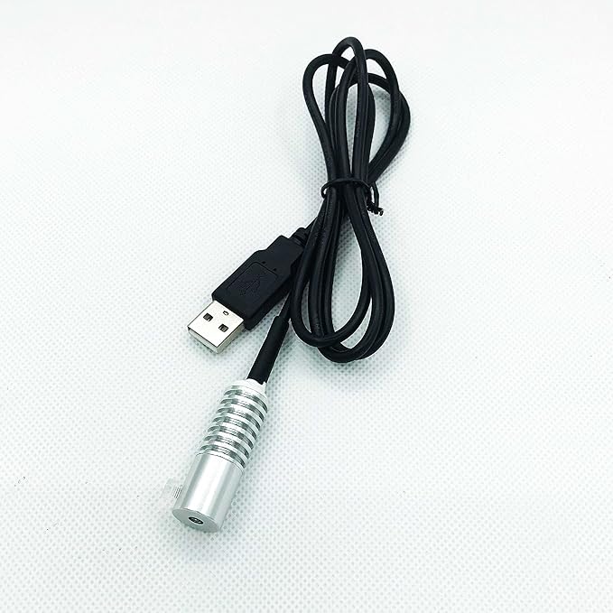 Side Glow Fiber Optic USB Light Source - Fiber LED Illuminator (Yellow, 4mm)