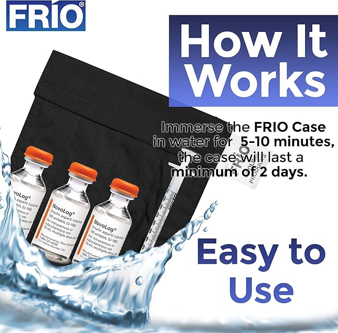 FRIO Cooling Wallet - Insulin Cooler for 45+ Hours of Stress Free On The Go - Purple - Small