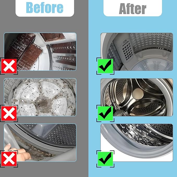 Washing Machine Cleaning Brush,Dryer Vent Cleaner Kit,Crevice Brush for Bathroom, Shower & Kitchen - Scrub Brushes with Long Handle,Household Cleaning Tools Tile, Bathtub, Sink, Grout Cleaning Brushes