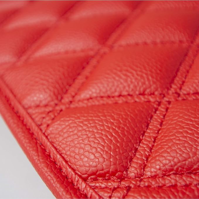 FH Group Floor Protector Mats for Cars, Faux Leather, Universal Fit Automotive All Purpose PU Leather for Most Sedan, SUV, Truck, Red
