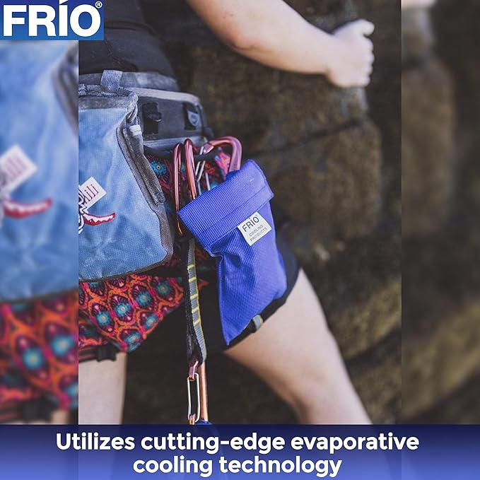 FRIO Cooling Wallet - Insulin Cooler for 45+ Hours of Stress Free On The Go - Blue - Large