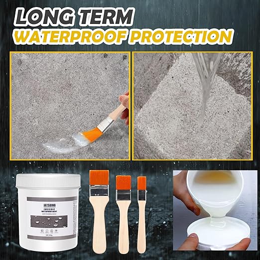 64 OZ (1800g) Jaysuing Invisible Waterproof Agent, Waterproof Sealant, Transparent Rainproof Coating, Water-Resistant Anti-Leakage Agent, Transparent Repairing Leak Water-Resistant Adhesive