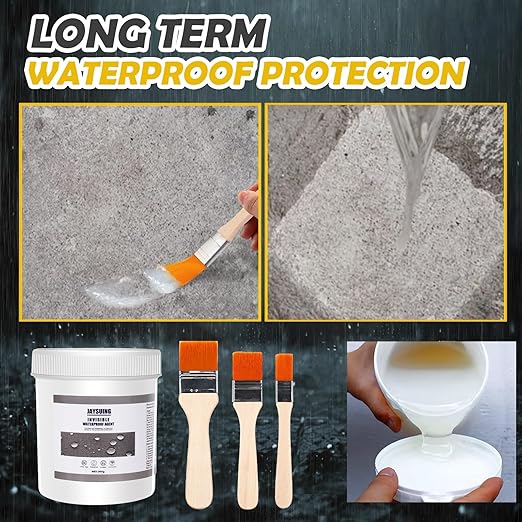 84 OZ (2400g) Jaysuing Invisible Waterproof Agent, Waterproof Sealant, Transparent Rainproof Coating, Water-Resistant Anti-Leakage Agent, Transparent Repairing Leak Water-Resistant Adhesive