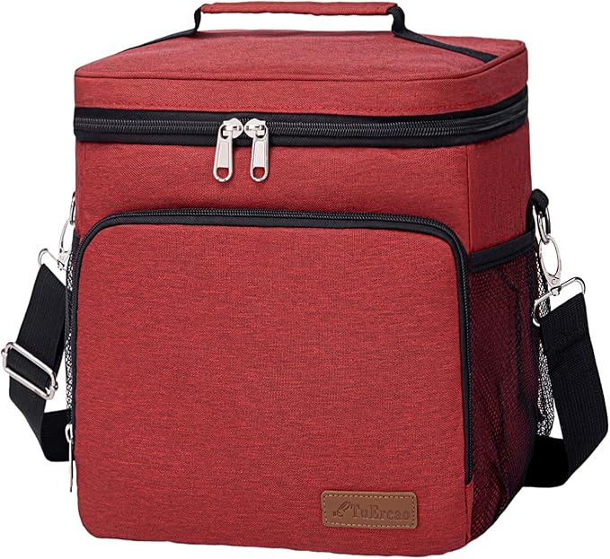 TuErcao Insulated Cooler Bag 6/24 Can Collapsible Leakproof Soft Sided Cooler for Car, Portable Foldable Small Ice Chest for Beach Camping Picnic Travel, 5/15qt Lunch Box for Men Work