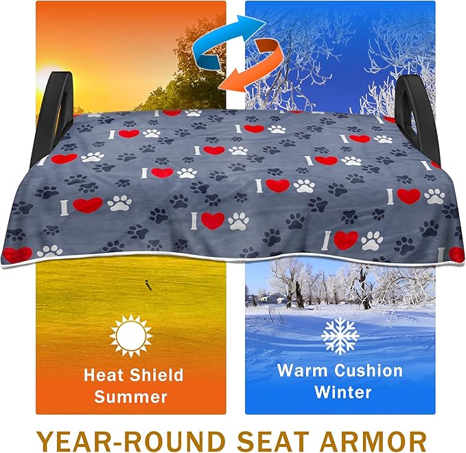 YOKYHOM American Flag Golf Cart Seat Covers for 2/4-Seater, Patriotic USA Seat Towel Blanket Keeps Seats Cool & Clean for Summer, Microfiber Fits EZGO, Club Car, Yamaha, 51"x31"