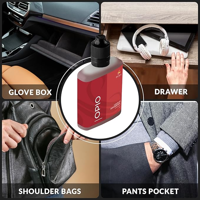 Opio Car Air Fresheners (Refill) | Affordable Car Air Fresheners for Women | 50ml Diffuser Refill | 6 Months Freshener Long Lasting | Gift-Ready Women's Pefume by Perfa