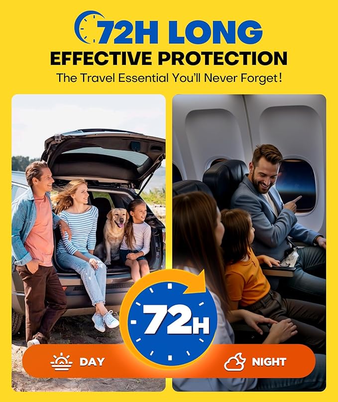 FILLOVE 52ct Motion Sickness Patches Non-Drowsy, 72H Lasting Sea Sickness Patches Cruise Essentials 2026, 100% Natural Motion Sickness Patch Travel Essentials for Car Airplane Ship Altitude Sickness
