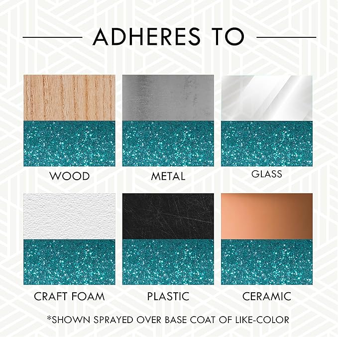 Rust-Oleum 302573 Specialty Glitter Spray Paint, 10.25 Oz, Turquoise